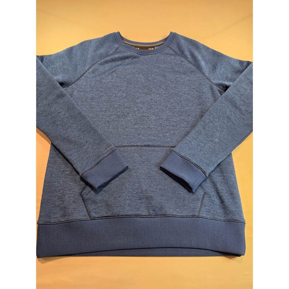 Under‎ Armour Storm Mens M Blue Heathered Fitted Crewneck Sweatshirt Pullover